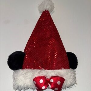 Disney Parks Minnie Mouse Santa Hat